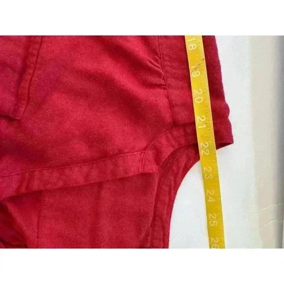 Torrid Shirt Top Womens Plus Harper Sz 4 Red Button Up Pockets Roll Tab Flowy - Picture 8 of 9